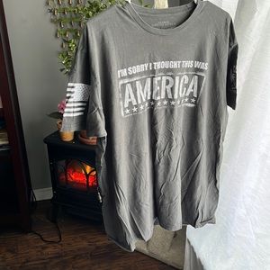 Patriotic American Grey T-shirt